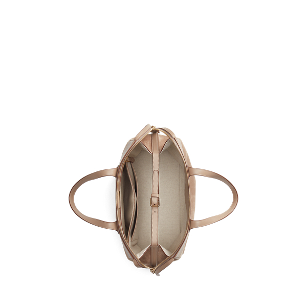 Taupe Suede Medium Voyager Ralph Lauren Collection 4