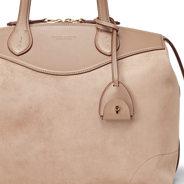 Taupe Suede Medium Voyager Ralph Lauren Collection 5