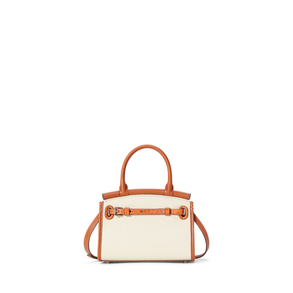 Gold/Cream RL50 Canvas Mini Bag Ralph Lauren Collection 3