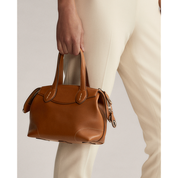 Gold Calfskin Mini Voyager Ralph Lauren Collection 6