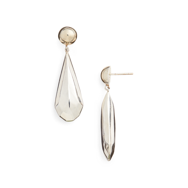 Silver Sterling Silver Drop Earrings Ralph Lauren Collection 3