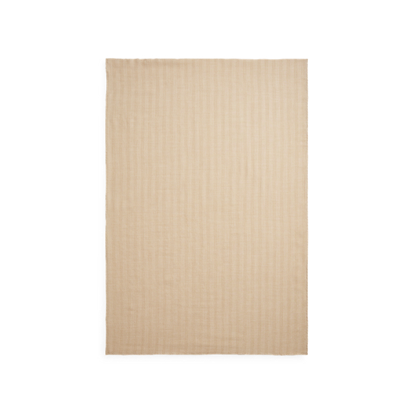 Camel/Cream Cashmere-Silk Jacquard Scarf Ralph Lauren Collection 2