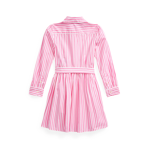 Gestreiftes Hemdkleid aus Baumwolle Girls 1.5-6.5 Years in Pink Multi 2