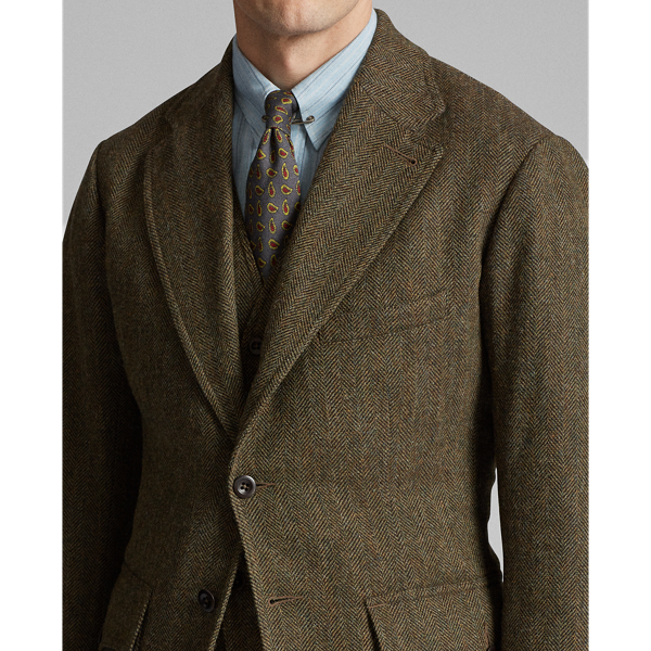 Brown Tweed Wool-Blend Tweed Sport Coat RRL 5