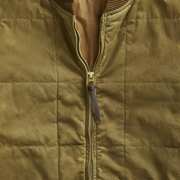 Olive Waxed Cotton Liner Jacket RRL 3