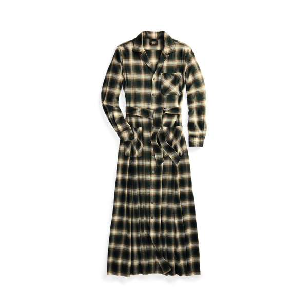 Plaid Belted Shirtdress RRL 1