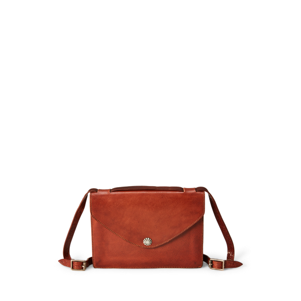 Ledertasche mit Druckknopf