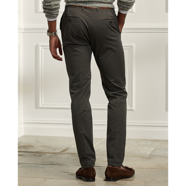 Dark Grey Slim Fit Stretch Chino Trouser Purple Label 5