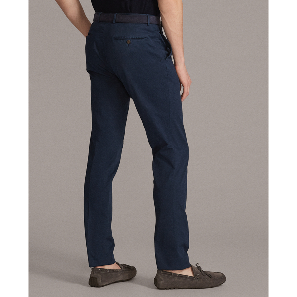 Dark Heraldry Blue Slim Fit Stretch Chino Trouser Purple Label 5