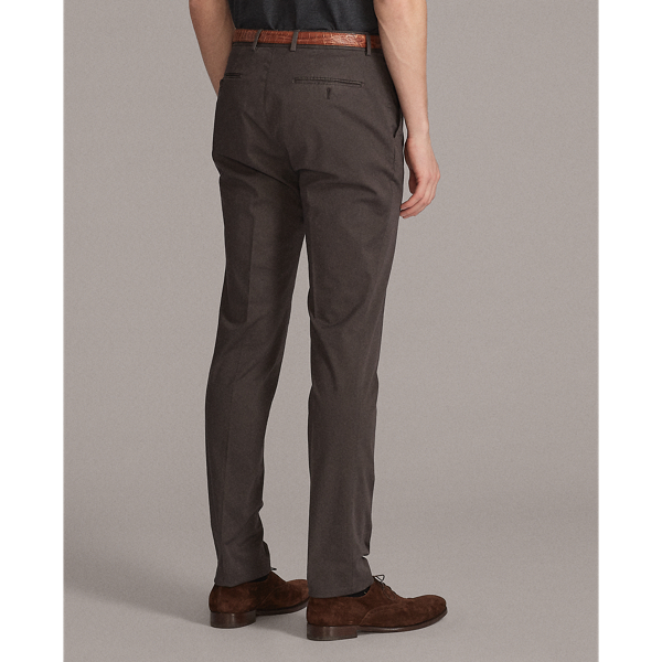 Estate Olive Slim Fit Stretch Chino Trouser Purple Label 4