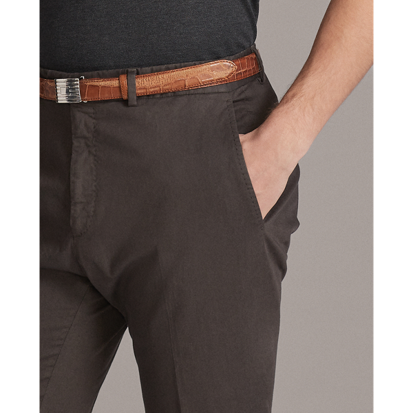 Estate Olive Slim Fit Stretch Chino Trouser Purple Label 5