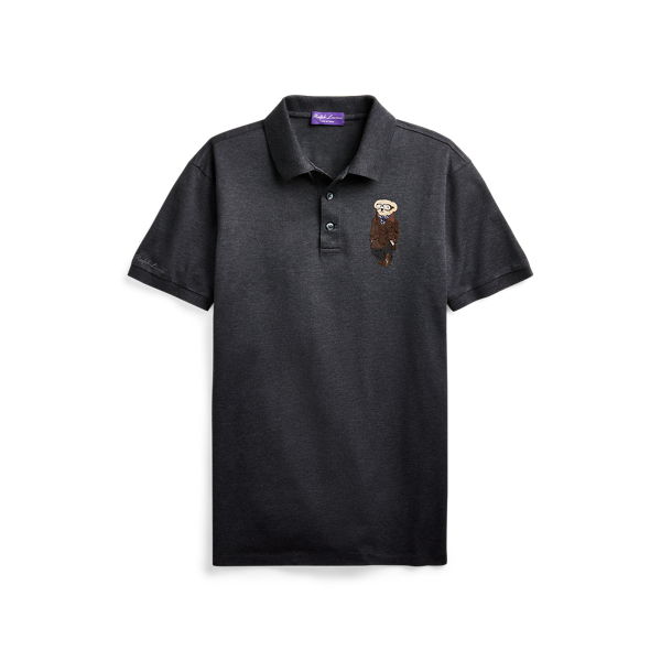 Custom Slim Fit Polo Bear Polo Shirt Purple Label 1