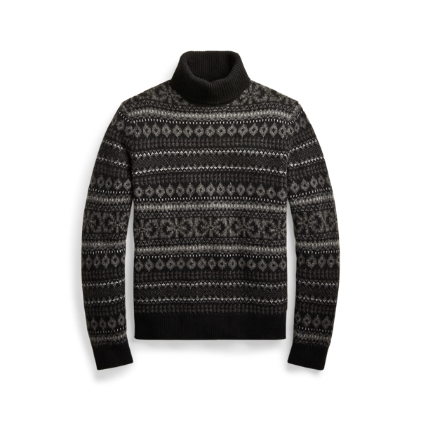 Jersey de cachemira Fair Isle Purple Label en 1