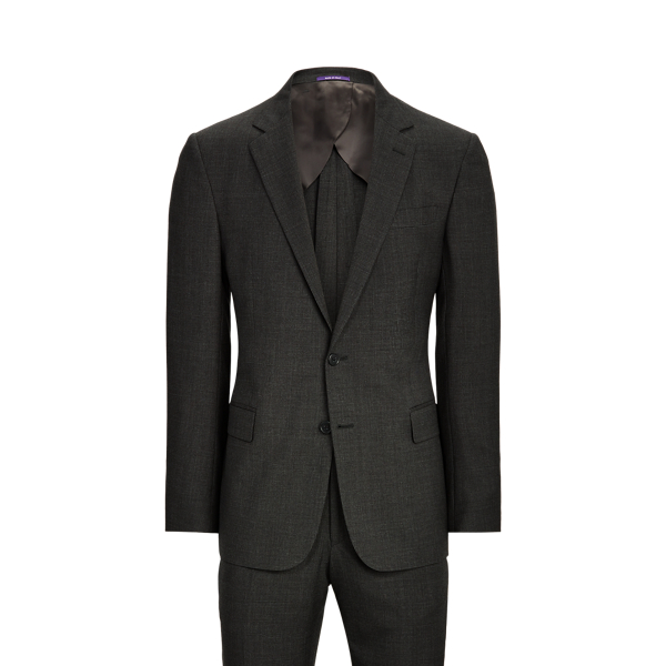 Gregory Glen Plaid Wool Twill Suit Purple Label 1
