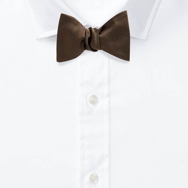 Brown Silk Satin Bow Tie Purple Label 2