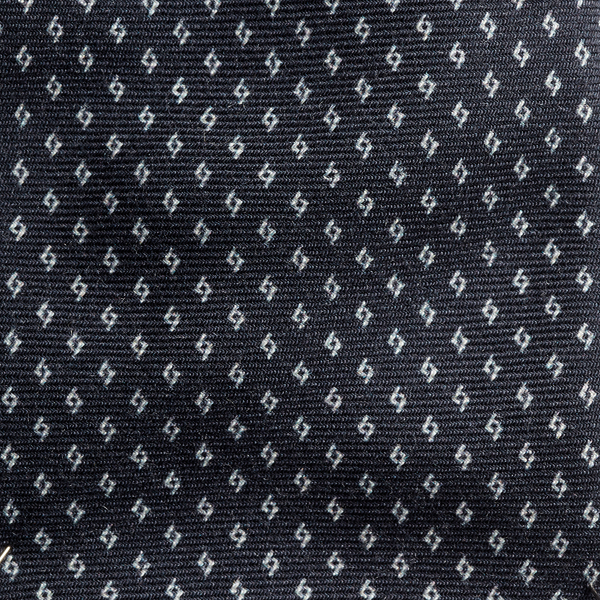 Navy Diamond-Patterned Cashmere-Silk Tie Purple Label 3