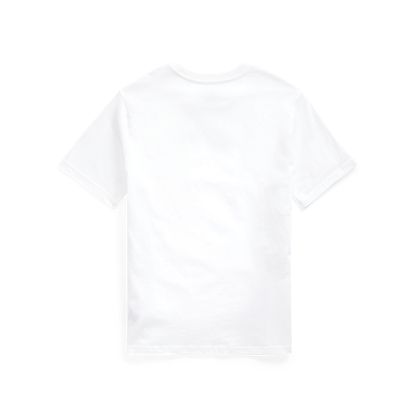 White Polo Bear Chicago Cotton Tee Boys 8-20 2