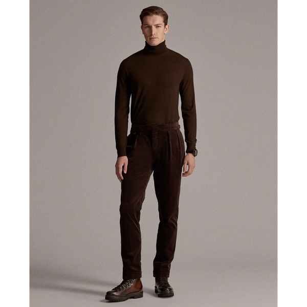 Luggage Brown Cashmere Roll Neck Jumper Purple Label 4