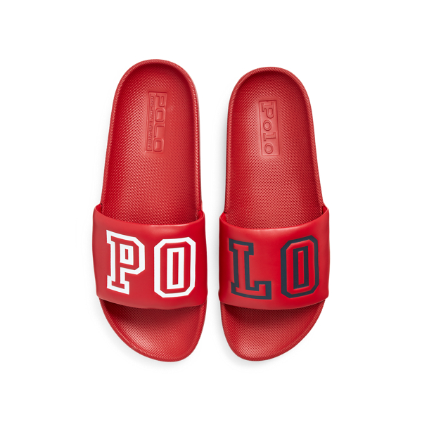 Red/Navy Cayson Polo Slide Sandal Polo Ralph Lauren 5