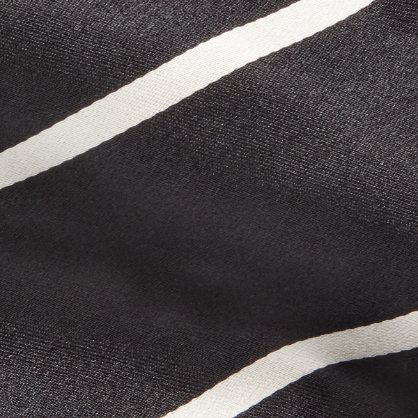 Black/Off White 25th Anniversary Striped Satin Tie Purple Label 3