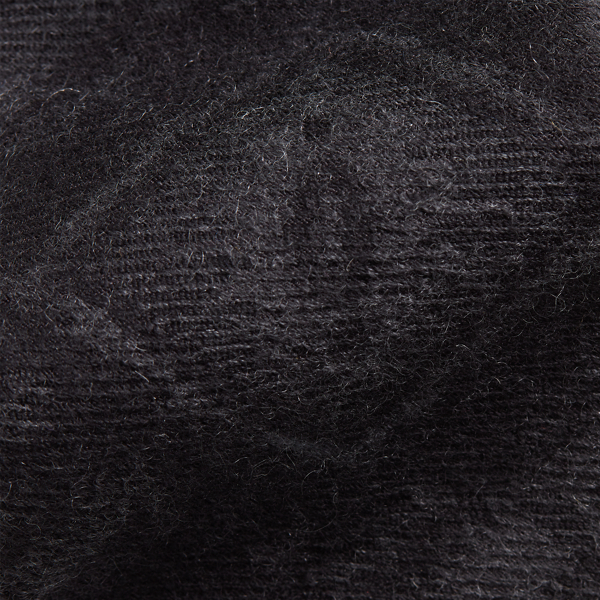 Black/Charcoal Patchwork Cashmere-Silk Tie Purple Label 3