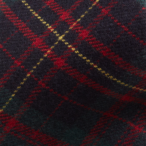 Navy/Red/Green/Gold Tartan Cashmere Tie Purple Label 3