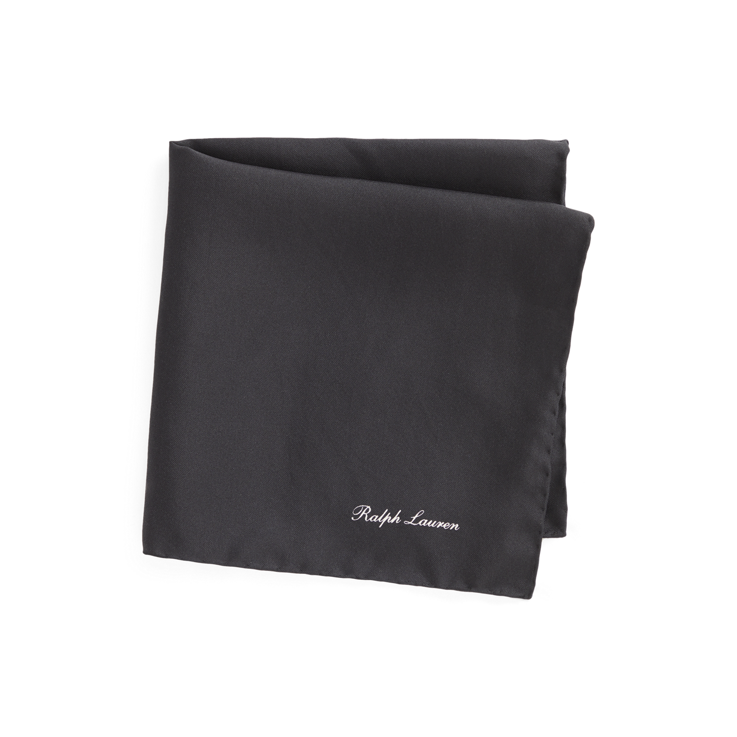 Нагрудные платки Ralph Lauren Silk Pocket Square, цвет: Чёрный — фото 2