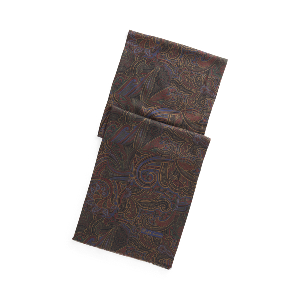 Paisley Cashmere-Silk Scarf