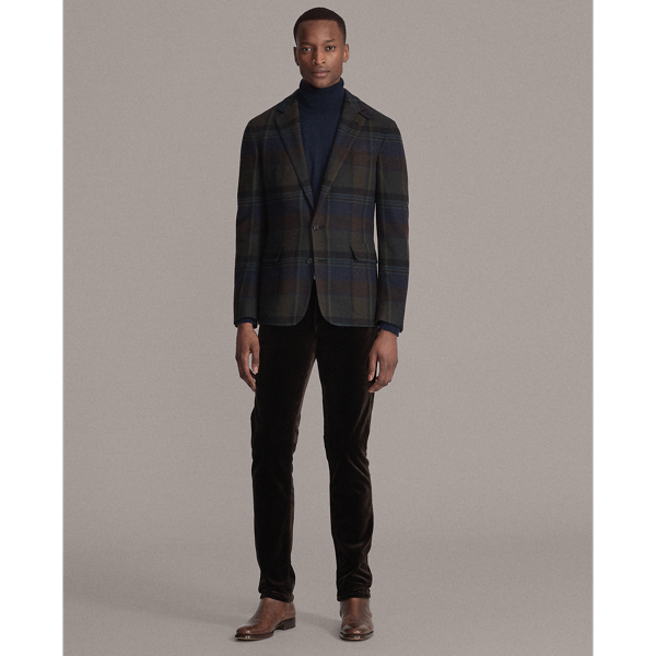 Navy/Olive/Maroon/Green Hadley Plaid Cashmere Sport Coat Purple Label 4