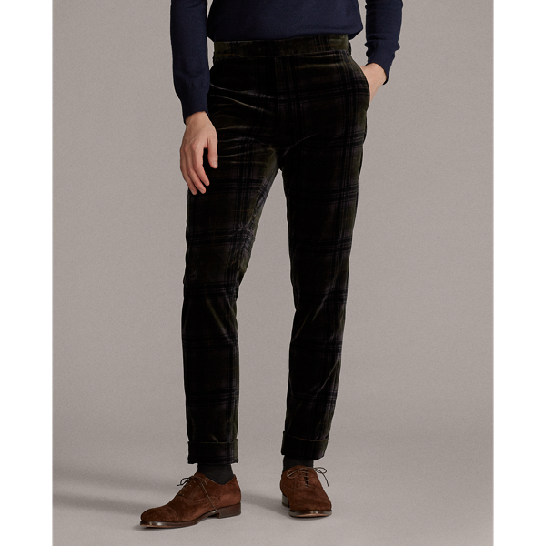 Tartan Multi Gregory Tartan Velvet Trouser Purple Label 3