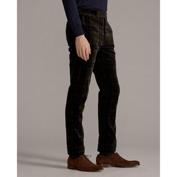 Tartan Multi Gregory Tartan Velvet Trouser Purple Label 4