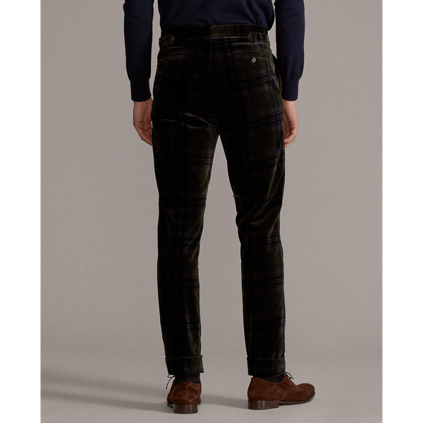 Tartan Multi Gregory Tartan Velvet Trouser Purple Label 5