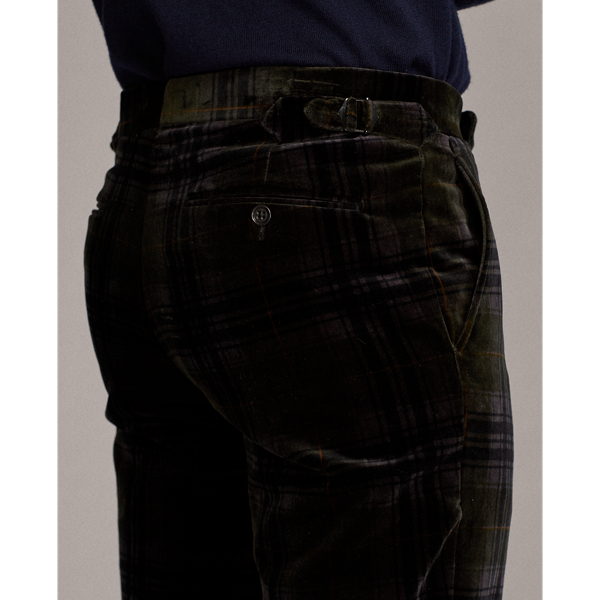 Tartan Multi Gregory Tartan Velvet Trouser Purple Label 6