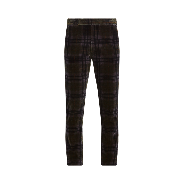 Gregory Tartan Velvet Trouser Purple Label 1