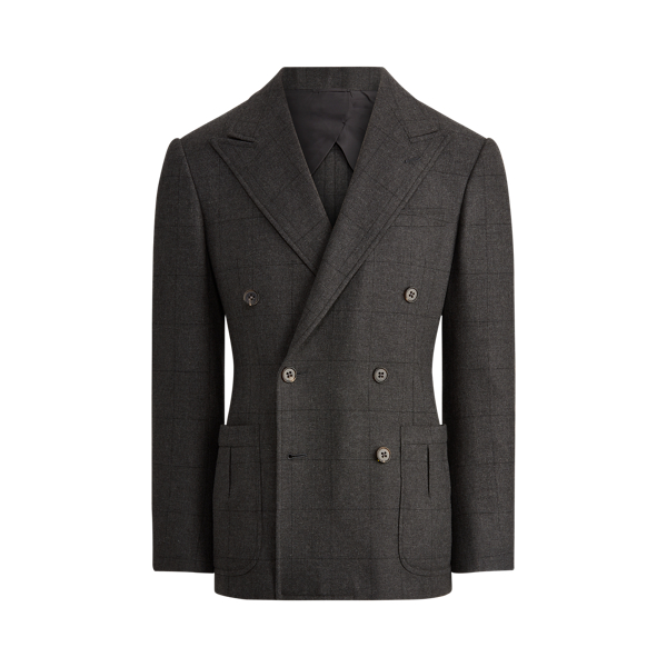 Kent Windowpane Wool Suit Jacket Purple Label 1