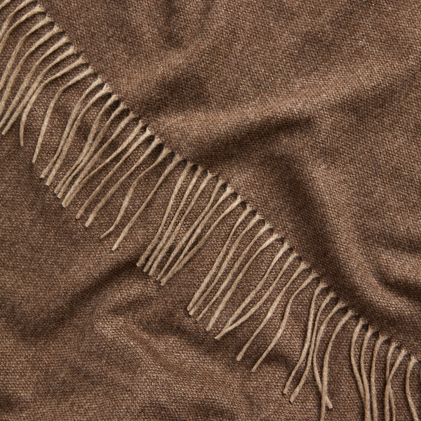Taupe Cashmere Twill Scarf Purple Label 2