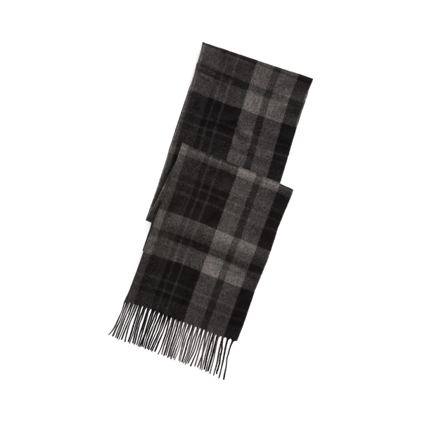 Windowpane Cashmere Scarf