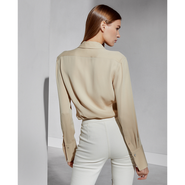 Palomino Gabriela Silk Georgette Shirt Ralph Lauren Collection 5