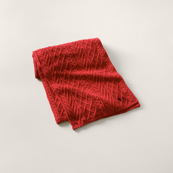 Red Highland Throw Blanket Ralph Lauren Home 1