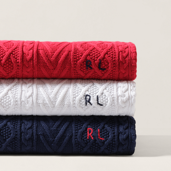 Ralph Lauren Home ハイランド スロー ブランケット ネイビー 3