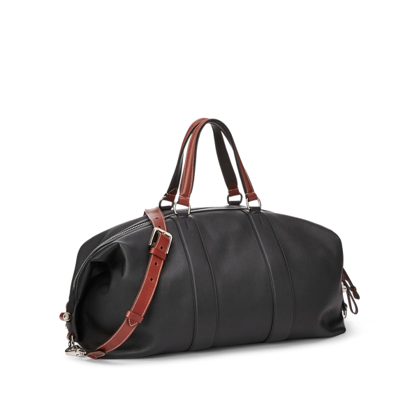 Black Calfskin Darwin Duffel Purple Label 3