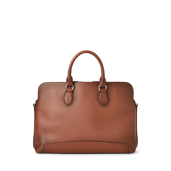 Burnished Calfskin Voyager Briefcase