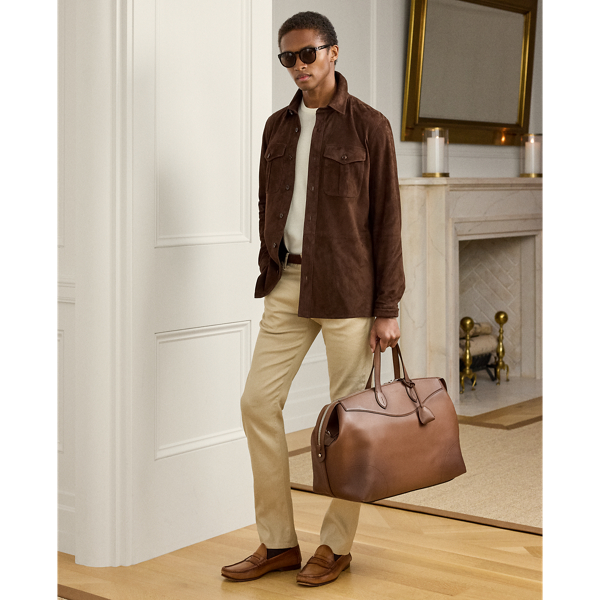 Burnished Calfskin Voyager Duffel
