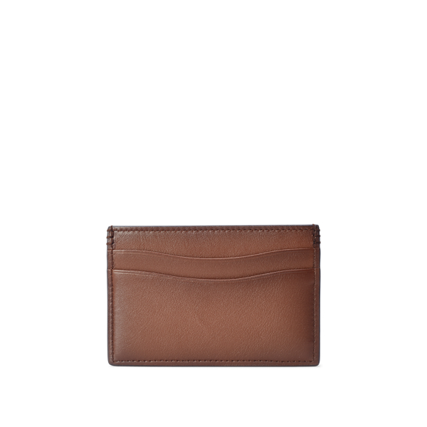 Chestnut/Chocolate Burnished Calfskin Card Case Purple Label 2