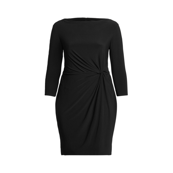 Twisted-Knot Jersey Dress Lauren Woman 1