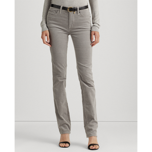 Pantalon Premier velours c&ocirc;tel&eacute; Lauren en Gris perle 4