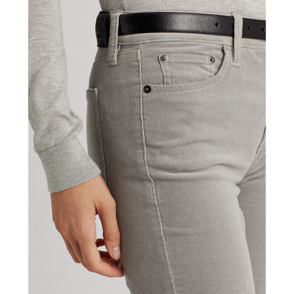 Pantalon Premier velours c&ocirc;tel&eacute; Lauren en Gris perle 7