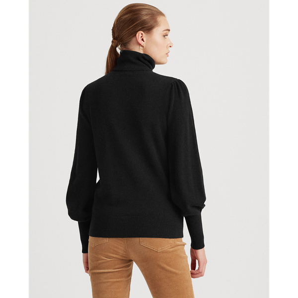 Polo Black Washable Cashmere Turtleneck Lauren 5
