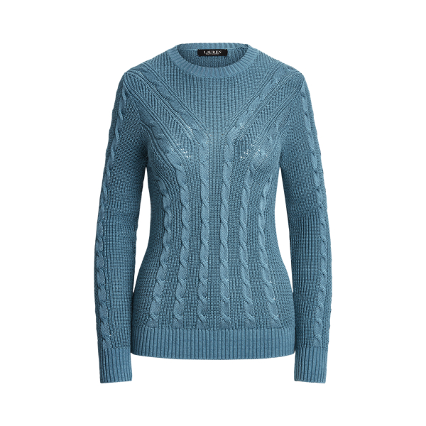 Cable-Knit Crewneck Jumper Lauren 1