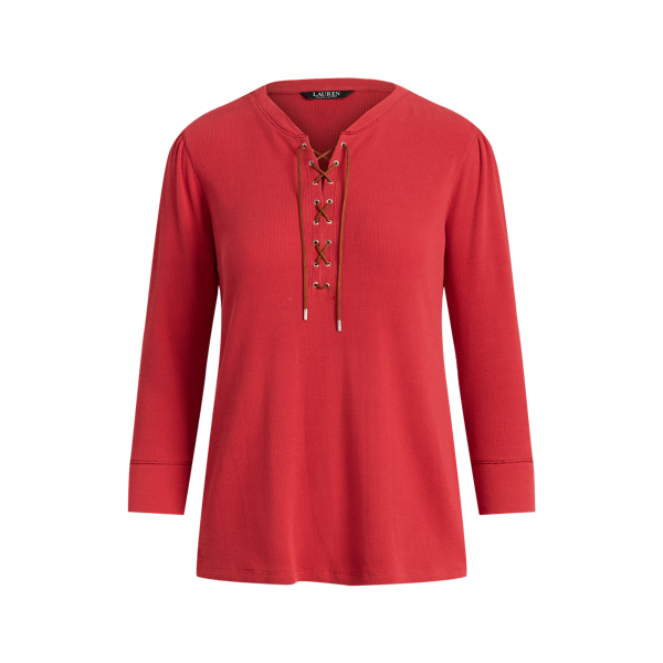 Maglia a nido d'ape con lacci